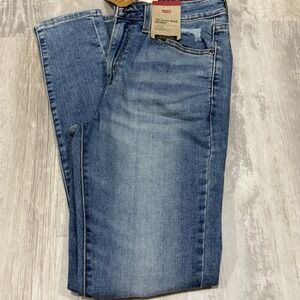 Levi's 721 High-Rise Skinny Jeans‎ Women's W27 L30 Blue Distressed Ripped NEW